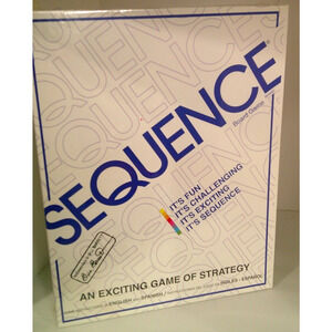 NEW-SEQUENCE- Original SEQUENCE Game with Folding Board, Cards and Chips